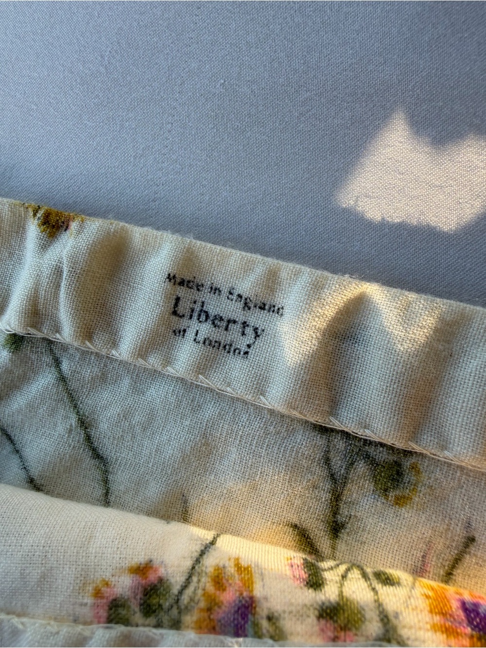 Vintage 60s Lady Hathaway Liberty of London 100% Wool Challis Butterfly Blouse - Picture 8 of 12